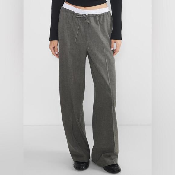 Aritzia Babaton Equity Wide Leg Wool Trousers - Picture 2 of 12